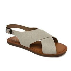 Core Life Andee Faux Suede Sandals Beige Size 7